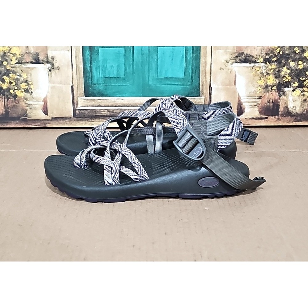 Chaco 6 Zx/2 Classic Gray Stripe Gorpcore Sport Outdoor Hike Granola Crunchys 8